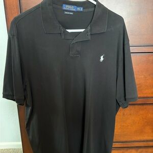 Ralph Lauren Black Polo Shirt for Men